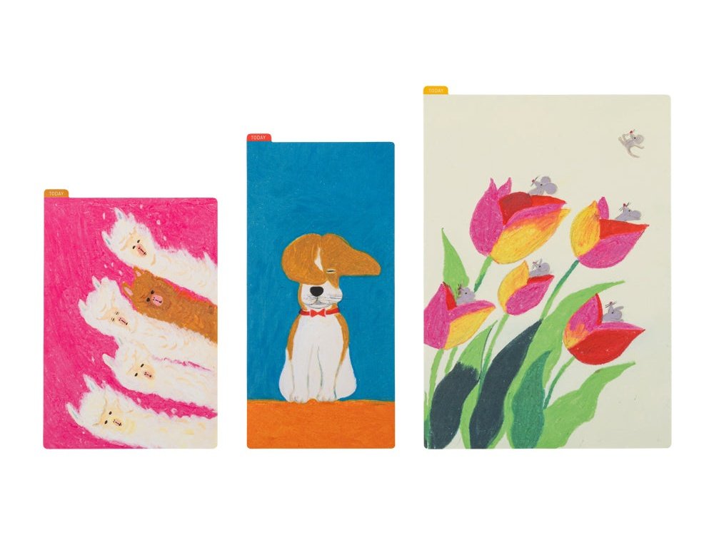 Hobonichi Techo Keiko Shibata: Hobonichi Pencil Board for A5 Size (Swaying tulips)