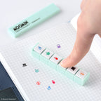 Hobonichi Techo Kodomo no Kao x Hobonichi: Pochitto6 Push-Button Stamp (Moomin)