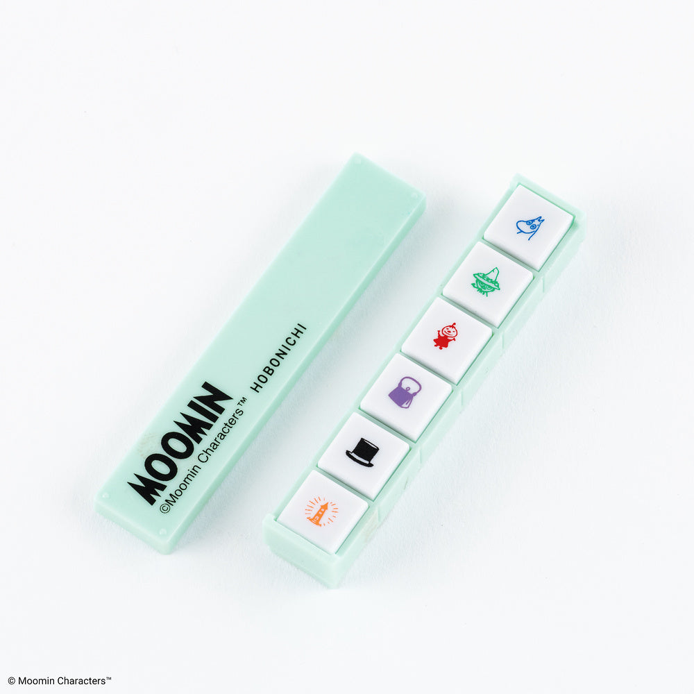 Hobonichi Techo Kodomo no Kao x Hobonichi: Pochitto6 Push-Button Stamp (Moomin)