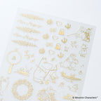 Hobonichi Techo Moomin: Foil-Stamped Clear Stickers (Adventure Log)