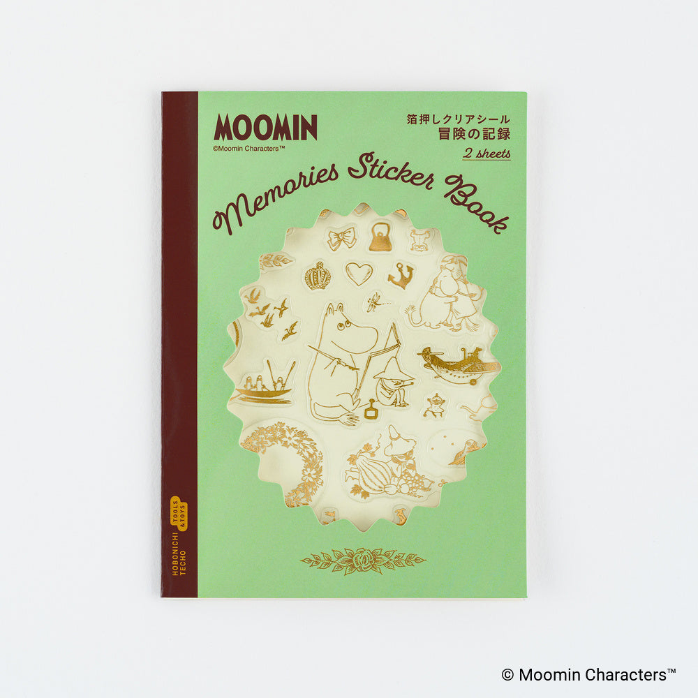 Hobonichi Techo Moomin: Foil-Stamped Clear Stickers (Adventure Log)