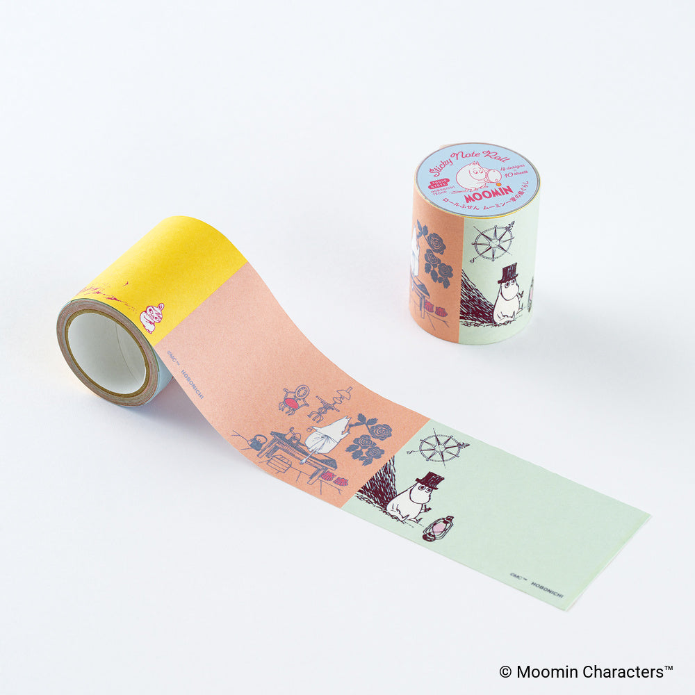 Hobonichi Techo Moomin: Sticky Note Roll (Moomin Family’s Island Life)