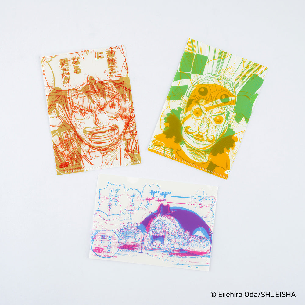 Hobonichi Techo ONE PIECE magazine: Hobonichi Clear Folder Set of 3 for A6 Size (One Piece)