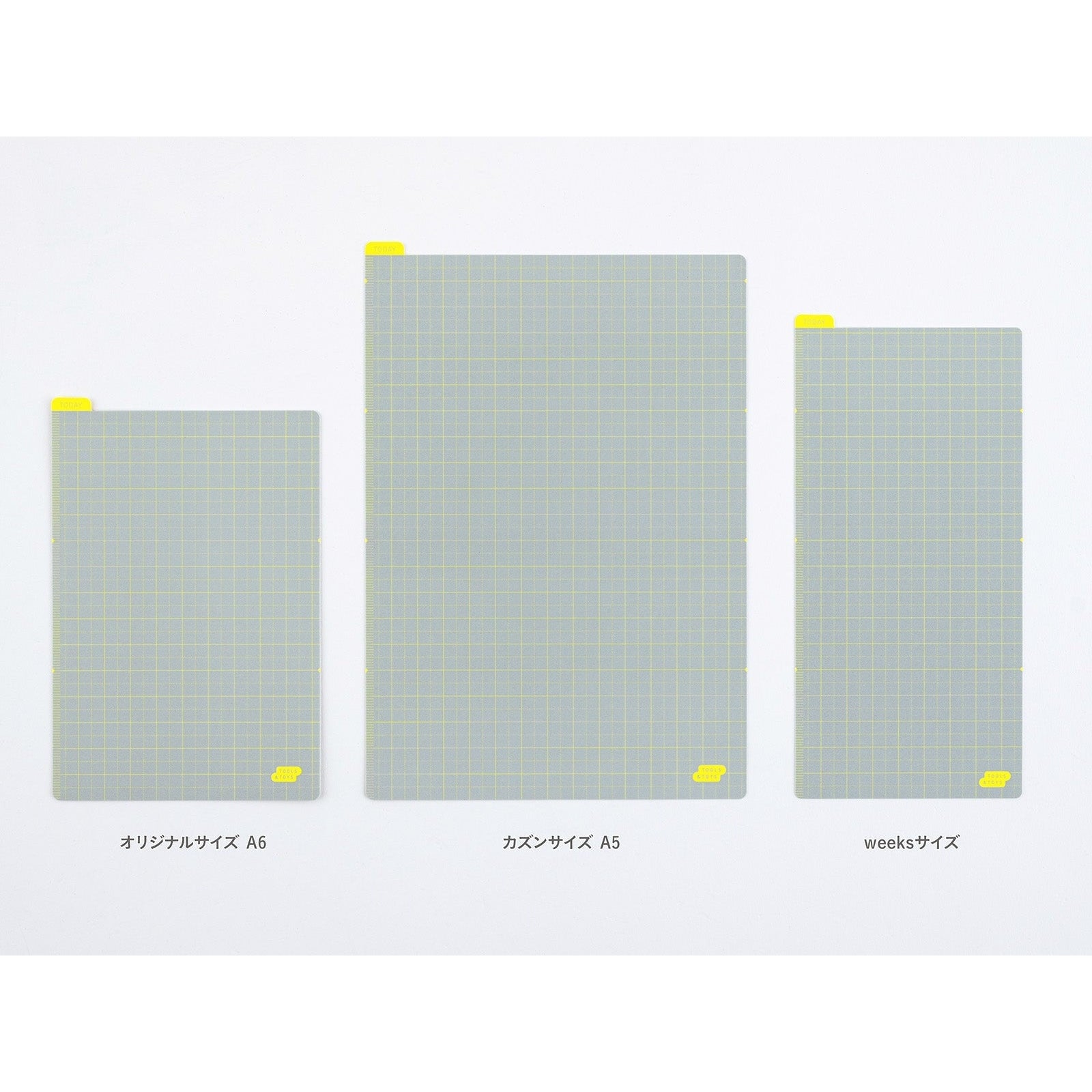 Hobonichi Techo Pencil Board for A5 Size Ice Gray x Yellow