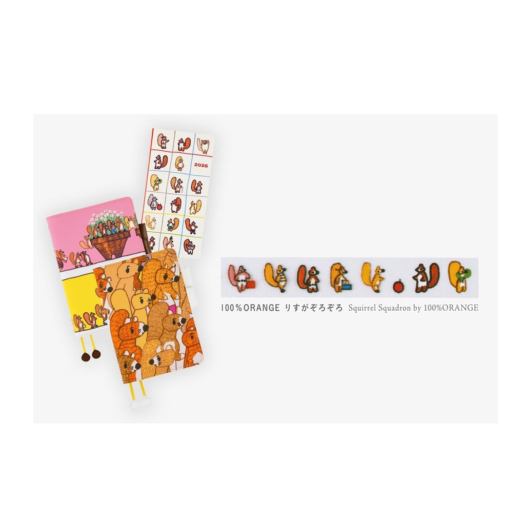 Hobonichi Techo Plus x Hobonichi: Deco Rush - Squirrel Squadron by 100%ORANGE
