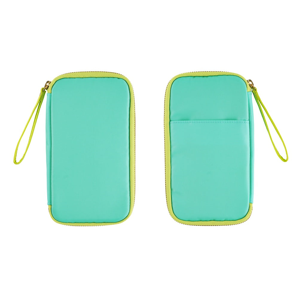 Hobonichi Techo Small Drawer Pouch Aqua Lime