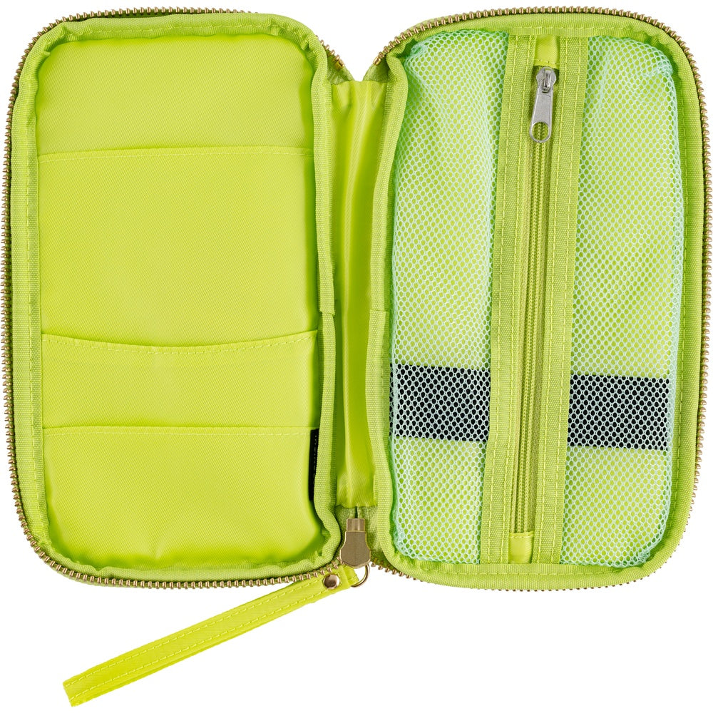 Hobonichi Techo Small Drawer Pouch Aqua Lime