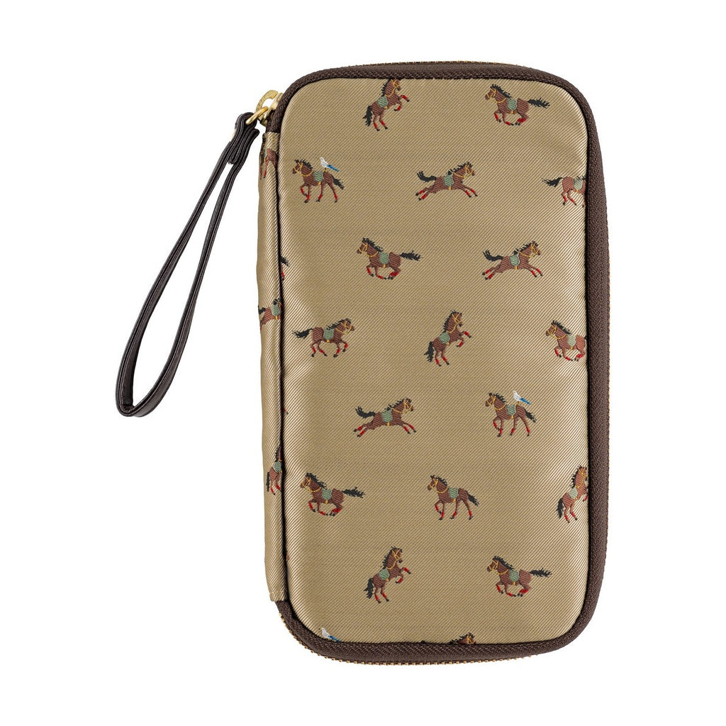 Hobonichi Techo Small Drawer Pouch Bow & Tie: Galloping Horses
