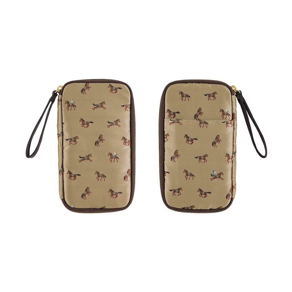 Hobonichi Techo Small Drawer Pouch Bow & Tie: Galloping Horses