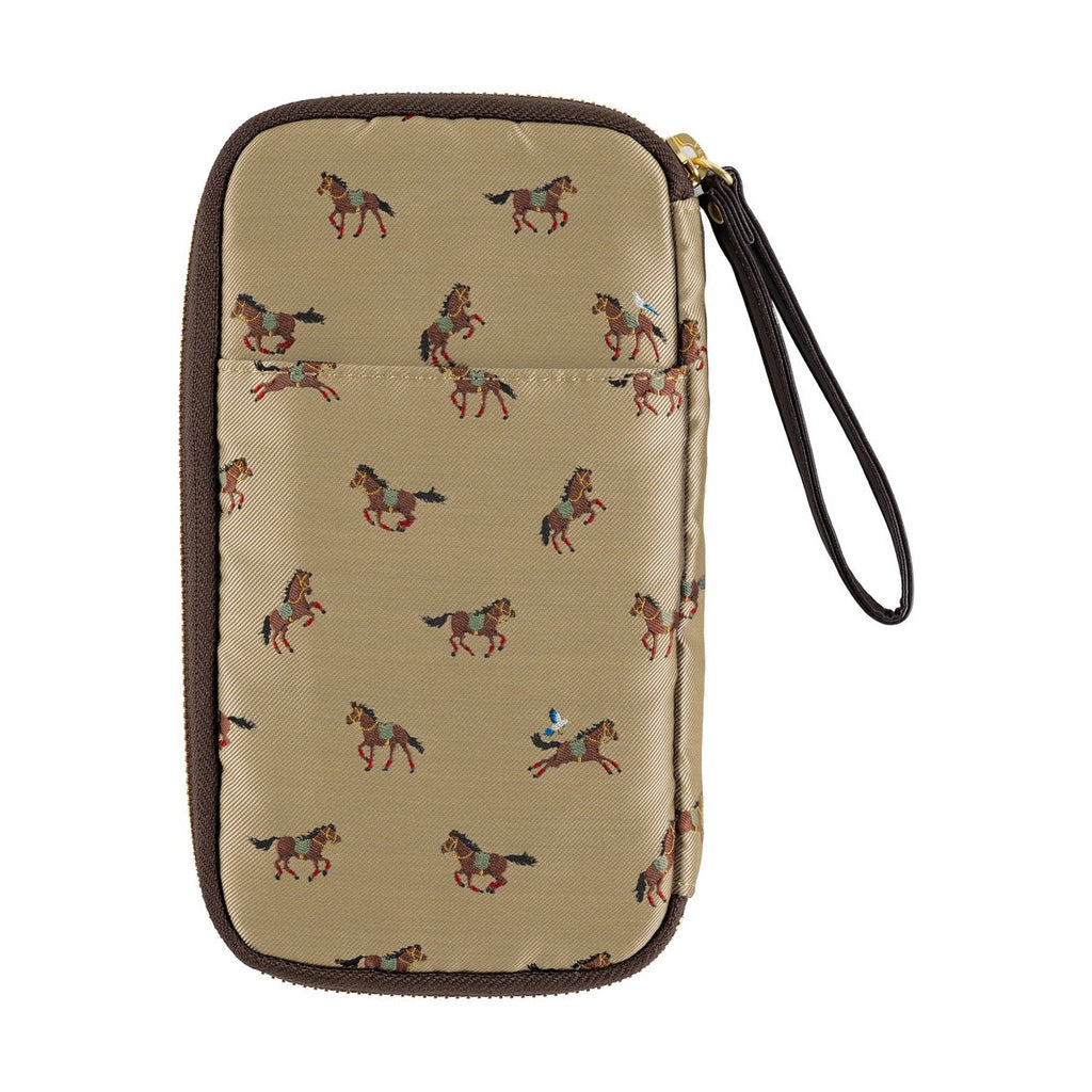 Hobonichi Techo Small Drawer Pouch Bow & Tie: Galloping Horses