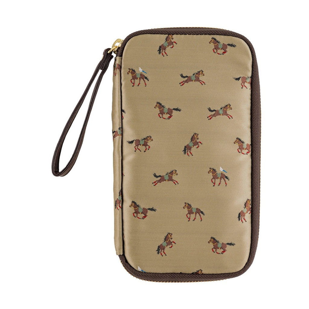 Hobonichi Techo Small Drawer Pouch Bow & Tie: Galloping Horses