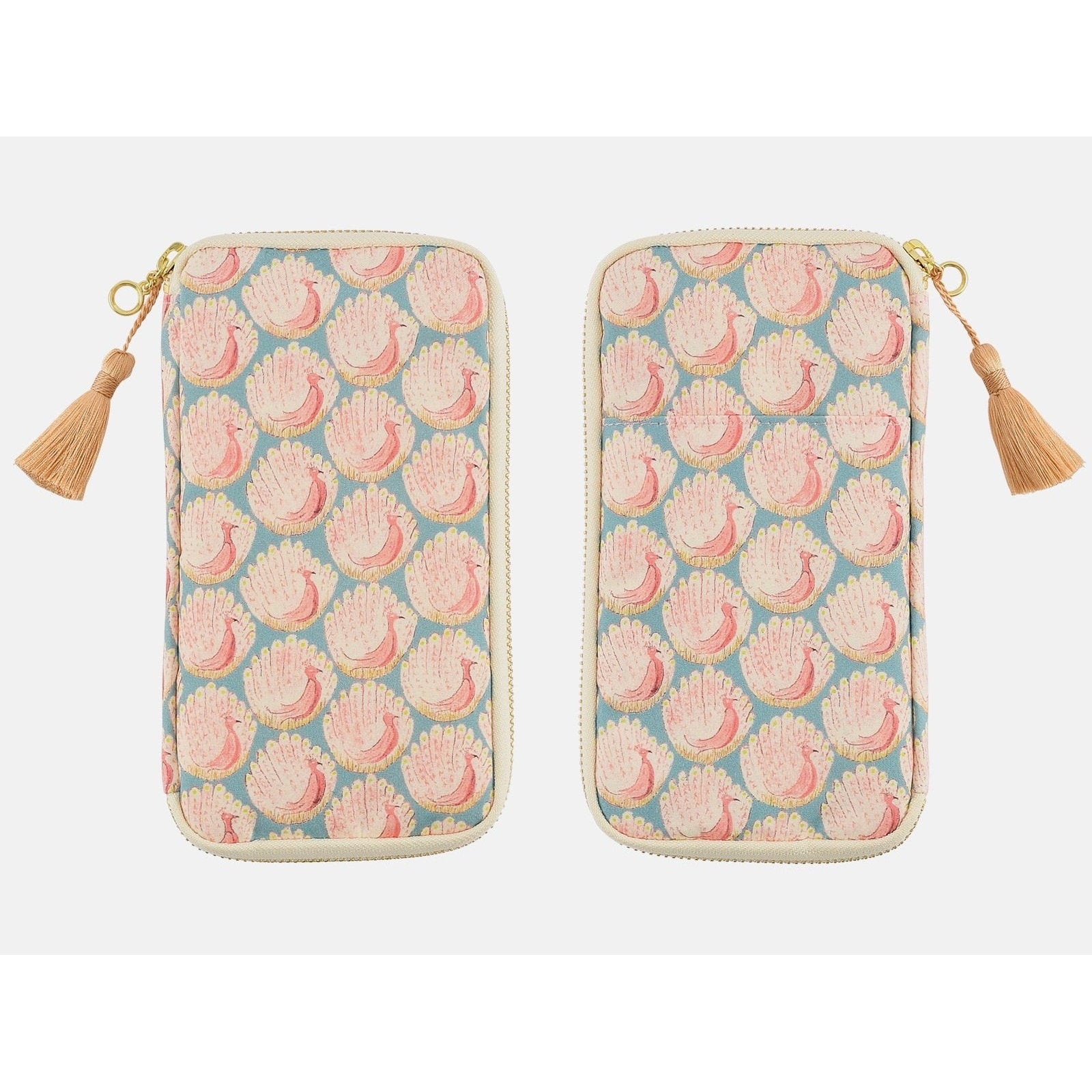 Hobonichi Techo Small Drawer Pouch Liberty: Peacocks of Grantham Hall