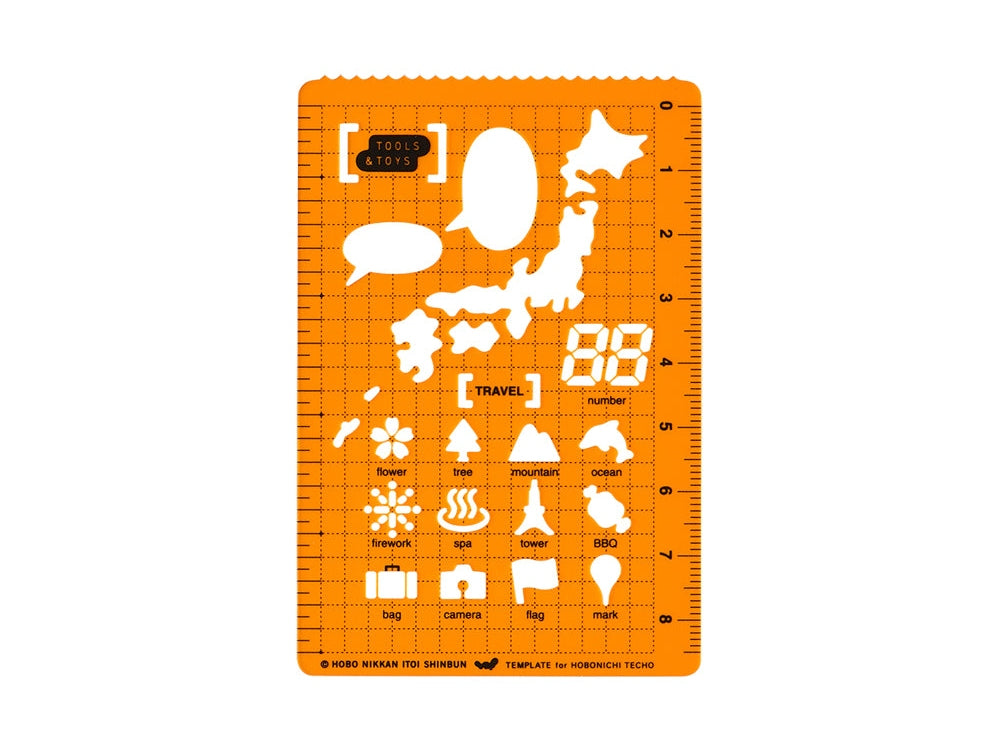 Hobonichi Techo Stencil - Travel