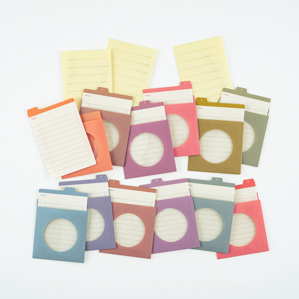 Hobonichi Techo TSUKI no IRO: 12 Month Index Pockets