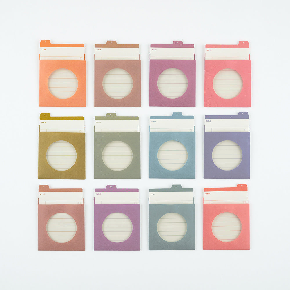 Hobonichi Techo TSUKI no IRO: 12 Month Index Pockets