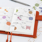 Hobonichi Techo TSUKI no IRO: Bookmark-Style Foil-Pressed Stickers
