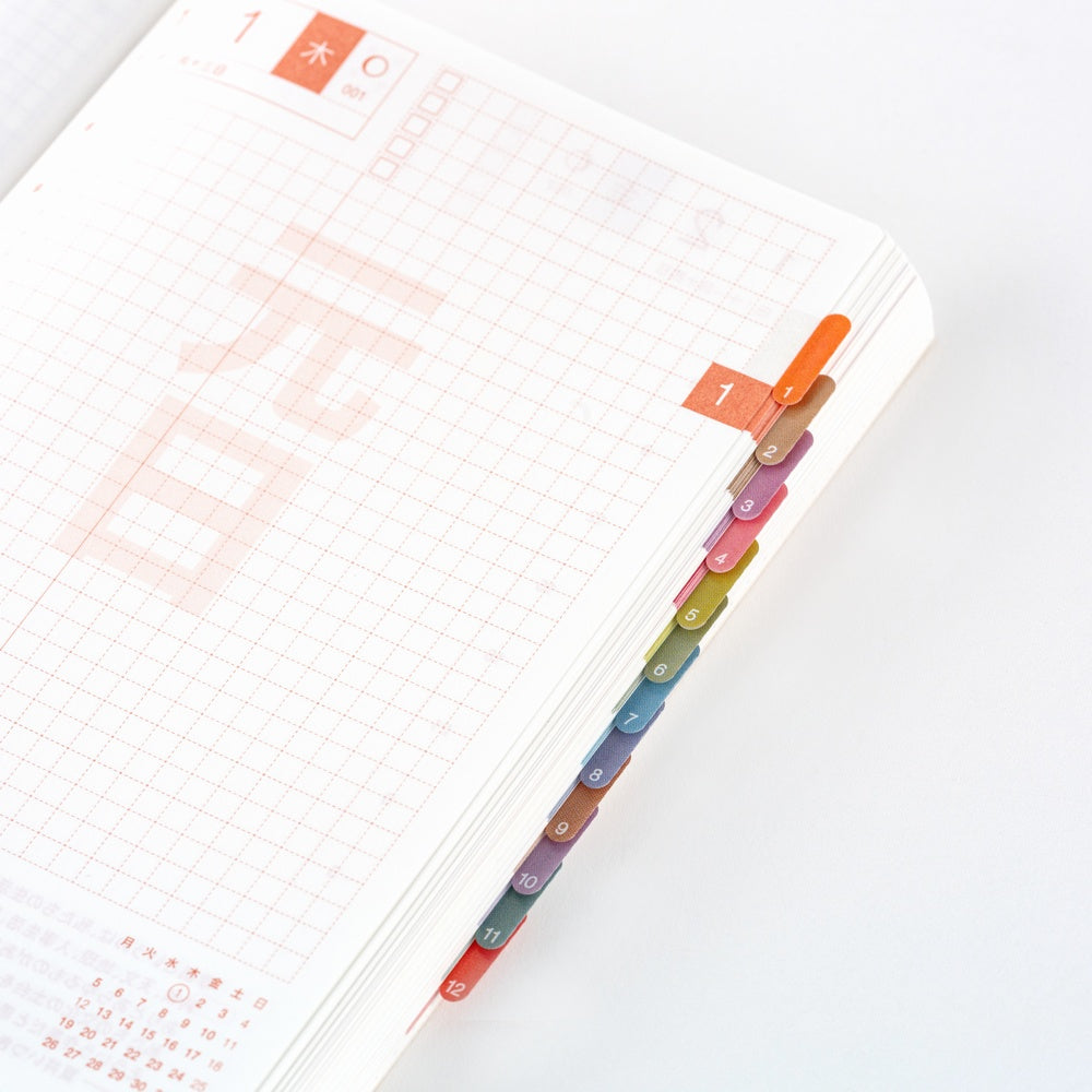 Hobonichi Techo TSUKI no IRO: Index Stickers