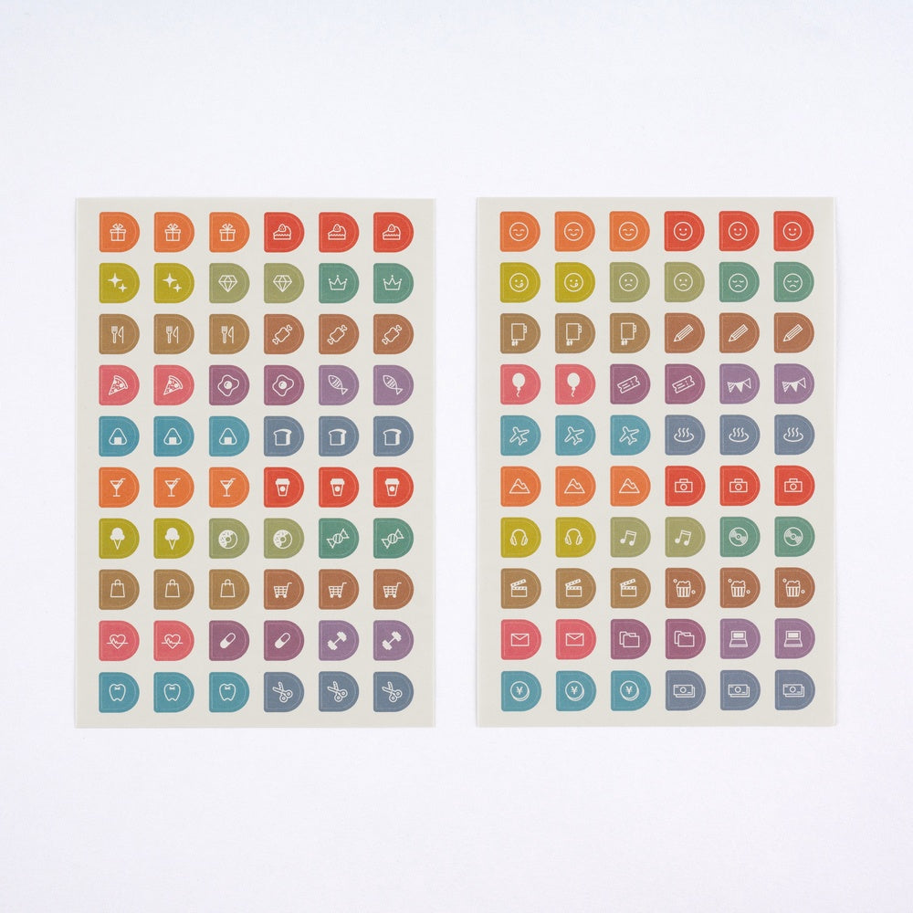 Hobonichi Techo TSUKI no IRO: Sticker Set Schedule