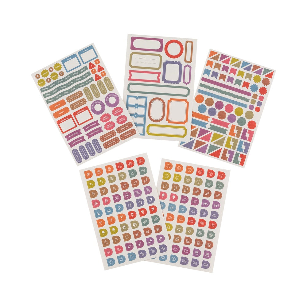 Hobonichi Techo TSUKI no IRO: Sticker Set Schedule