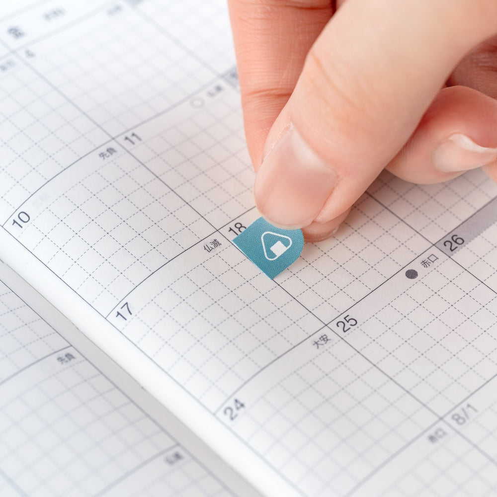 Hobonichi Techo TSUKI no IRO: Sticker Set Schedule