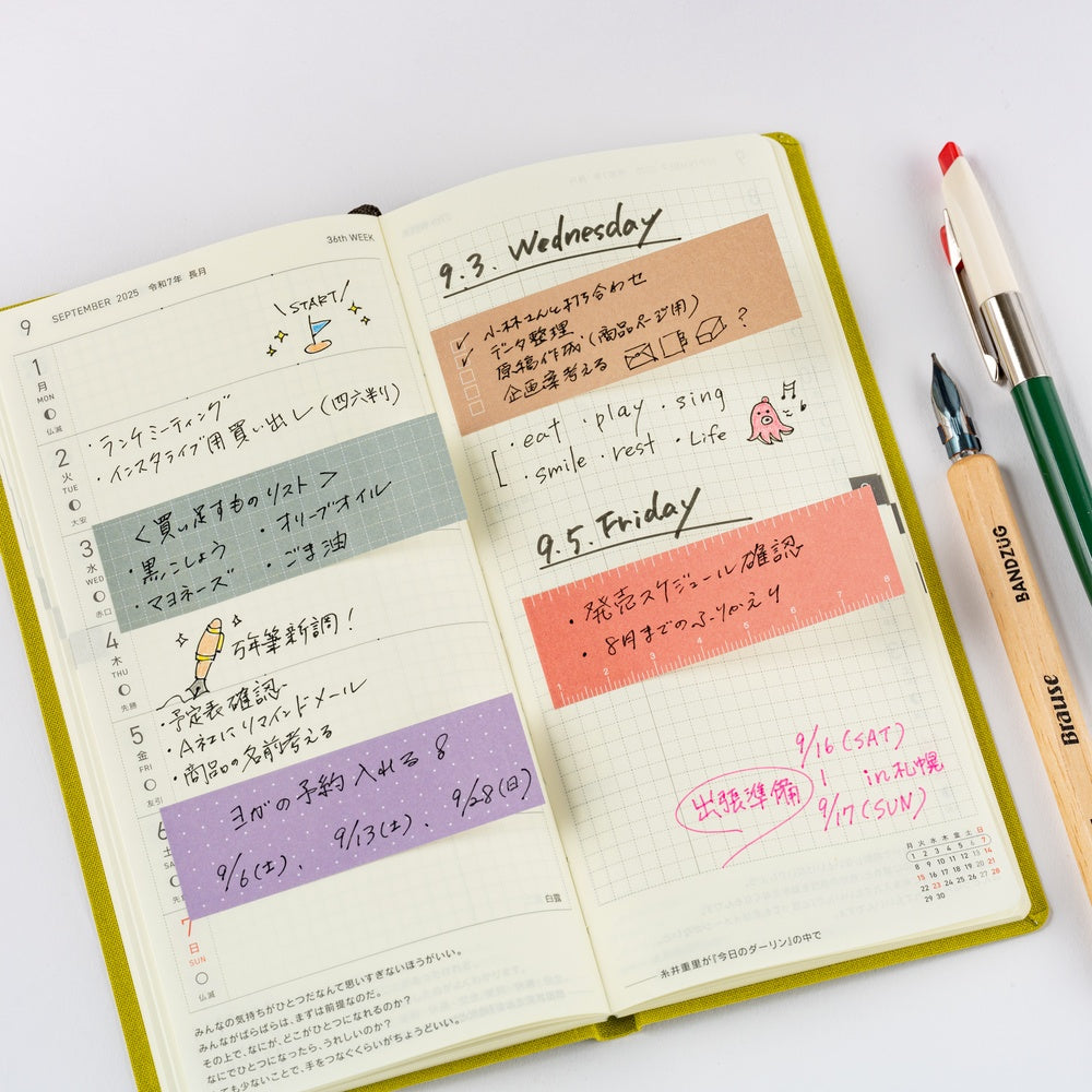 Hobonichi Techo TSUKI no IRO: Sticky Notes Guide