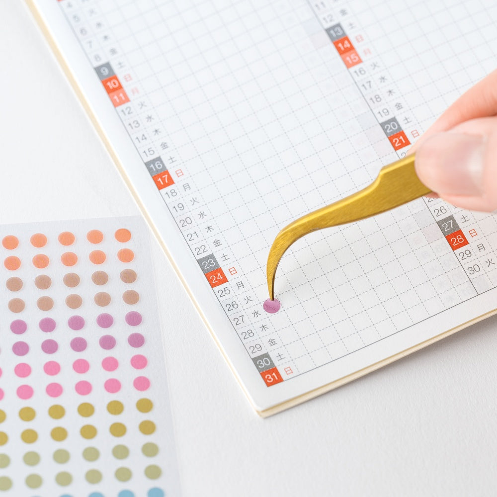Hobonichi Techo TSUKI no IRO: Transparent Dot Stickers 3.5mm