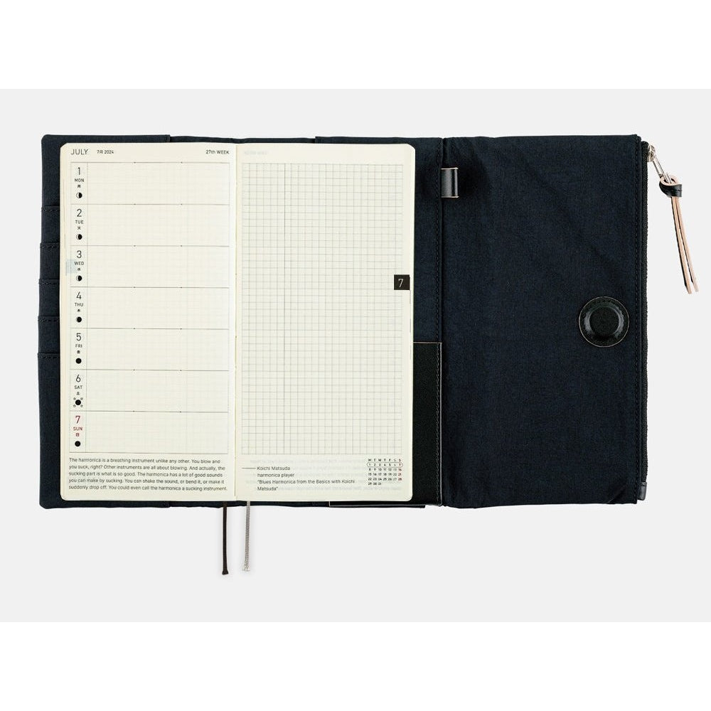 Hobonichi Techo Tragen Black Weeks Cover Only