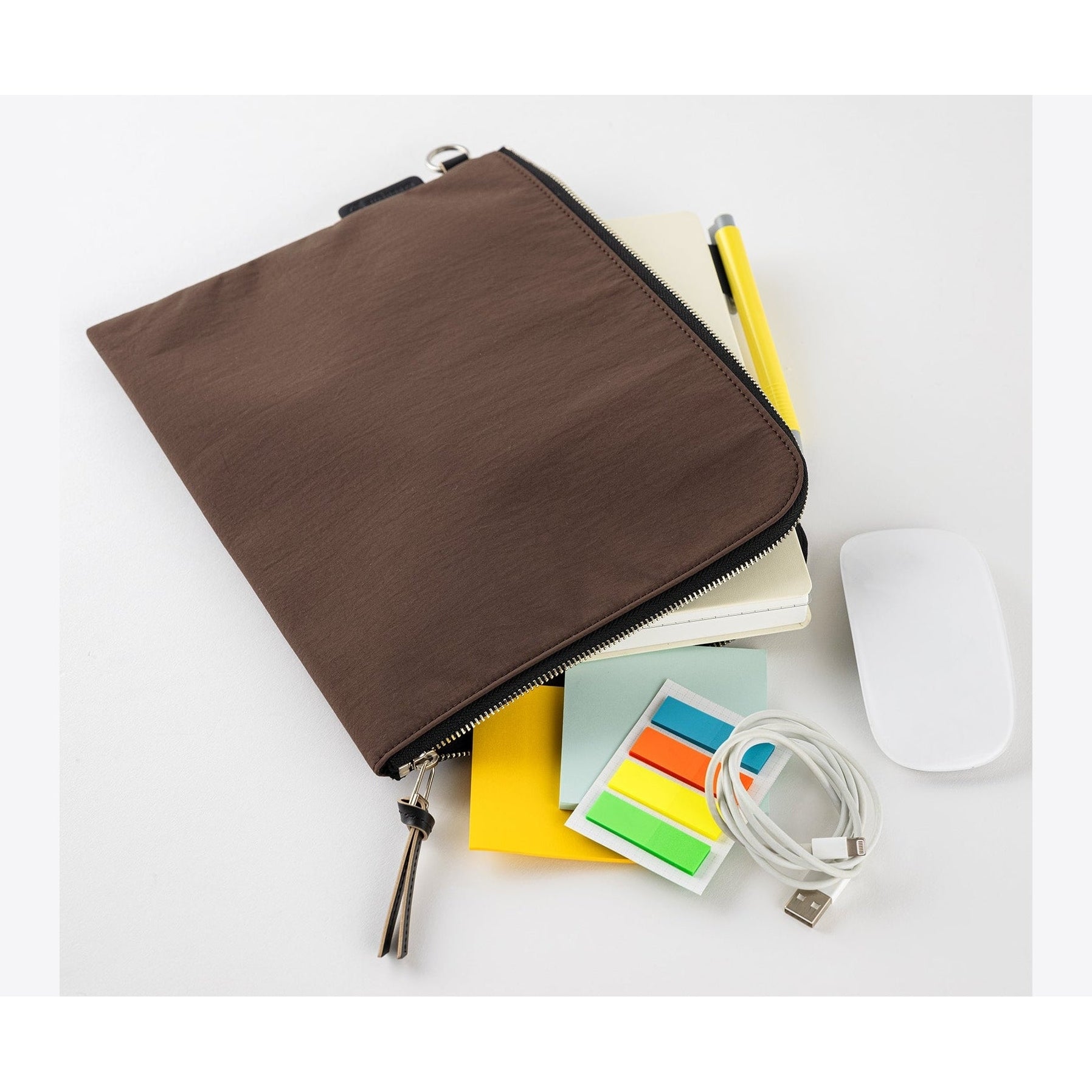 Hobonichi Techo Tragen Flat Pouch for A5 Size Brown