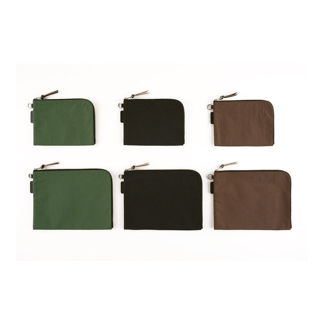Hobonichi Techo Tragen Flat Pouch for A6 Size Green