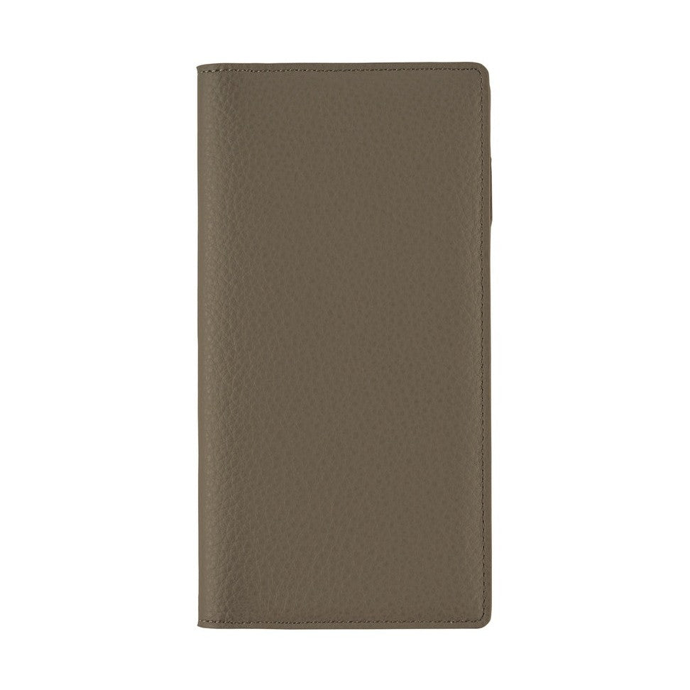 Hobonichi Techo Weeks Cover - Leather: Taut Gray & Light Blue