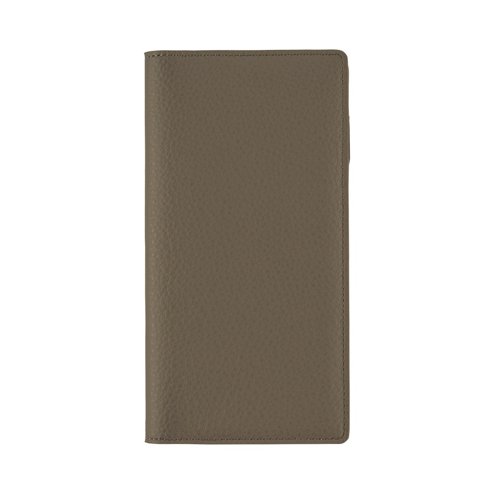 Hobonichi Techo Weeks Cover - Leather: Taut Gray & Light Blue