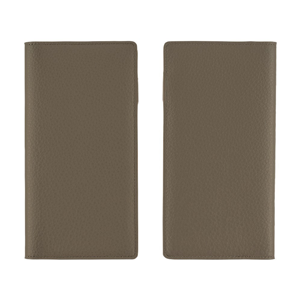 Hobonichi Techo Weeks Cover - Leather: Taut Gray & Light Blue