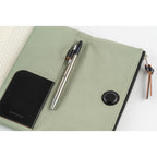 Hobonichi Techo Weeks Tragen cover interior with pen loop and card pocket