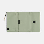 Front view of closed light olive-green Hobonichi Techo Weeks cover