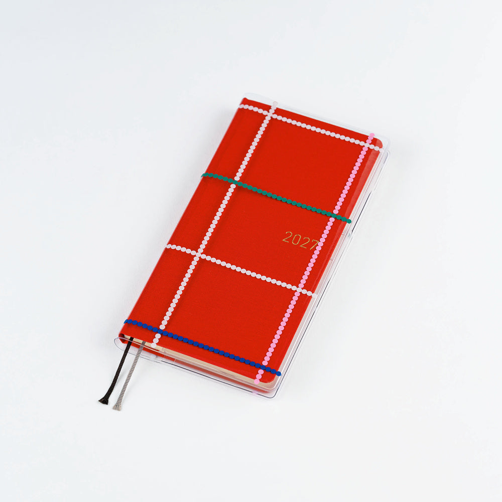 Hobonichi Techo Yoshie Watanabe: Clear Cover for Weeks (Dotted Plaid)
