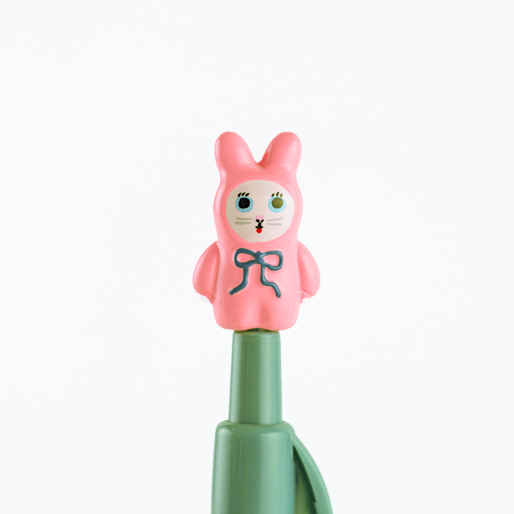 Hobonichi Techo Yumi Kitagishi: Ballpoint Pen (White Cat Bunny)
