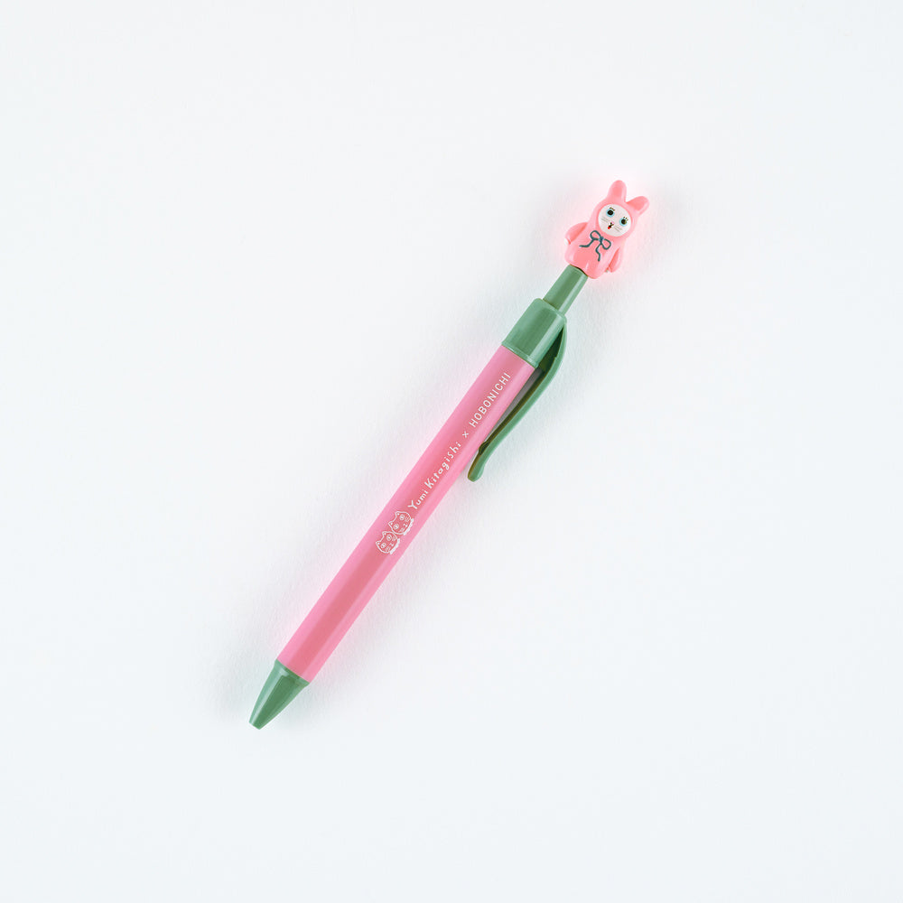 Hobonichi Techo Yumi Kitagishi: Ballpoint Pen (White Cat Bunny)