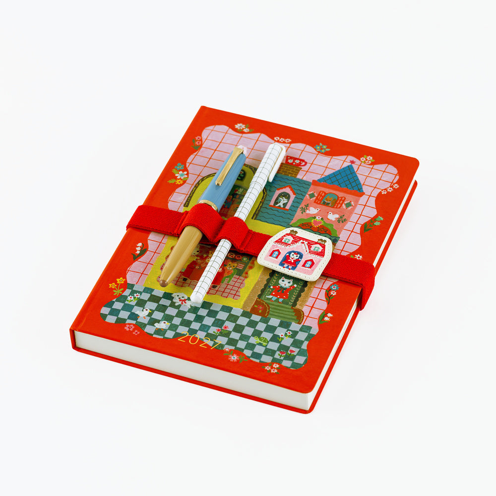 Hobonichi Techo Yumi Kitagishi: Book Band with Charm (White Cat)