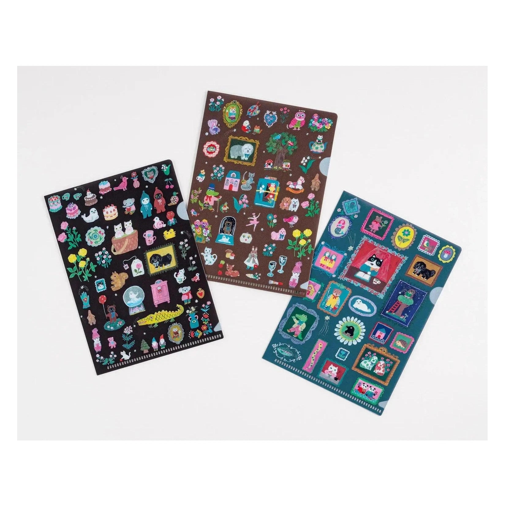 Hobonichi Techo Yumi Kitagishi: Hobonichi Folder Set of 3 for A6 Size Little Gifts