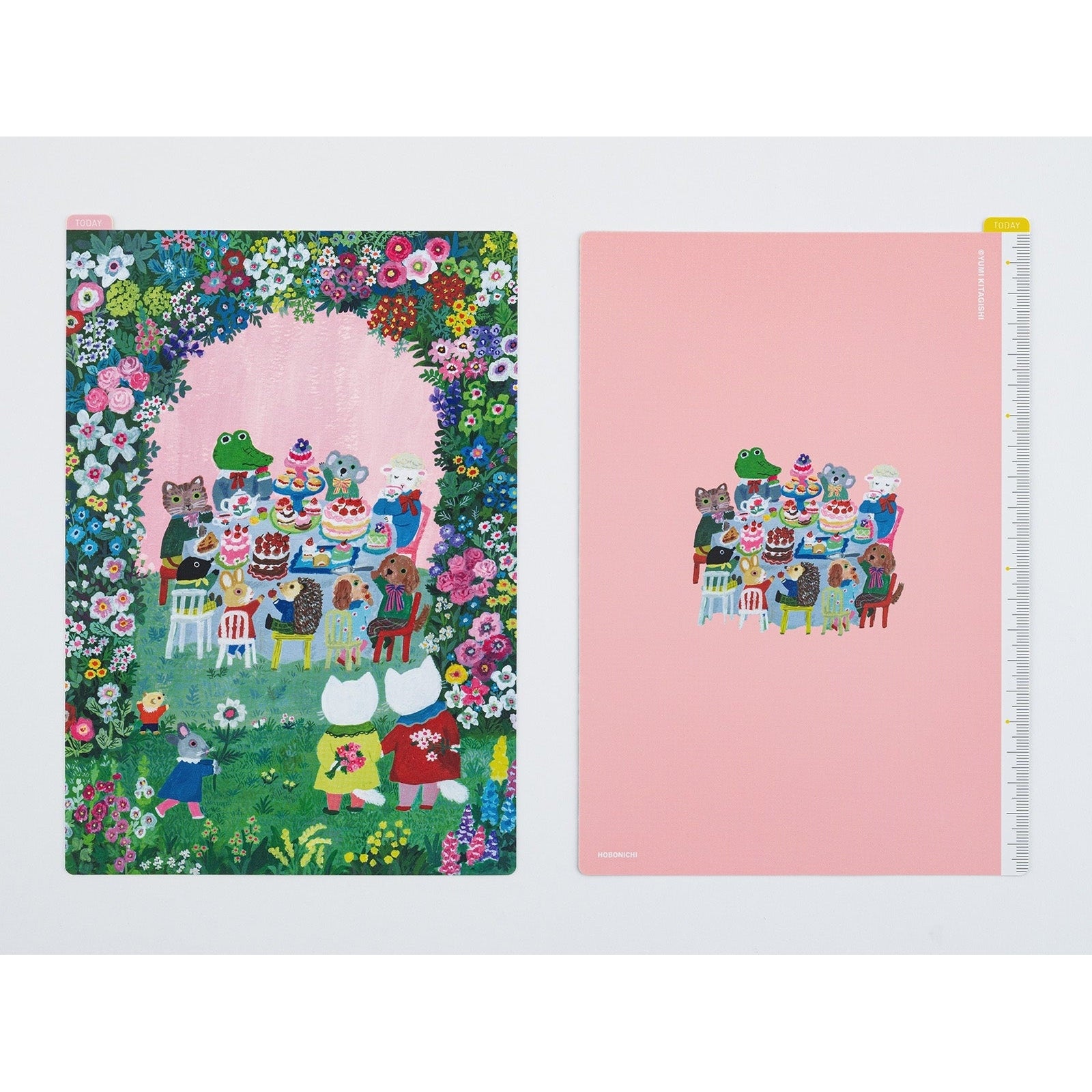 Hobonichi Techo Yumi Kitagishi: Hobonichi Pencil Board for A5 Size In the Garden