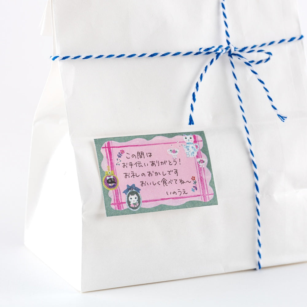 Hobonichi Techo Yumi Kitagishi: Sticky Note Roll - White Cat’s Table Decorations