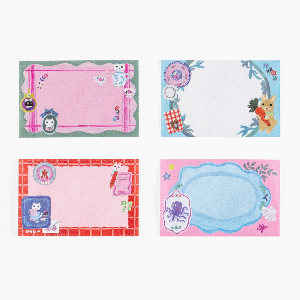 Hobonichi Techo Yumi Kitagishi: Sticky Note Roll - White Cat’s Table Decorations