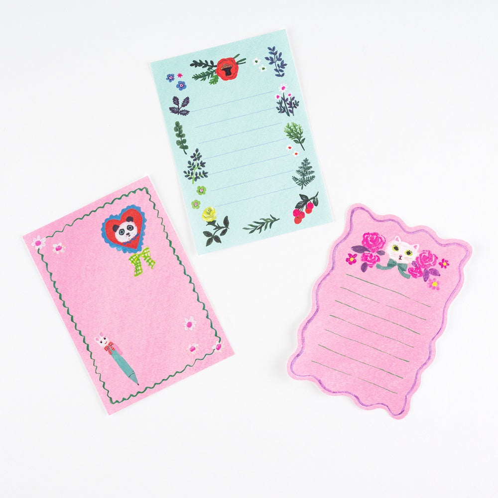 Hobonichi Techo Yumi Kitagishi: White Cat’s Mini Letter Set