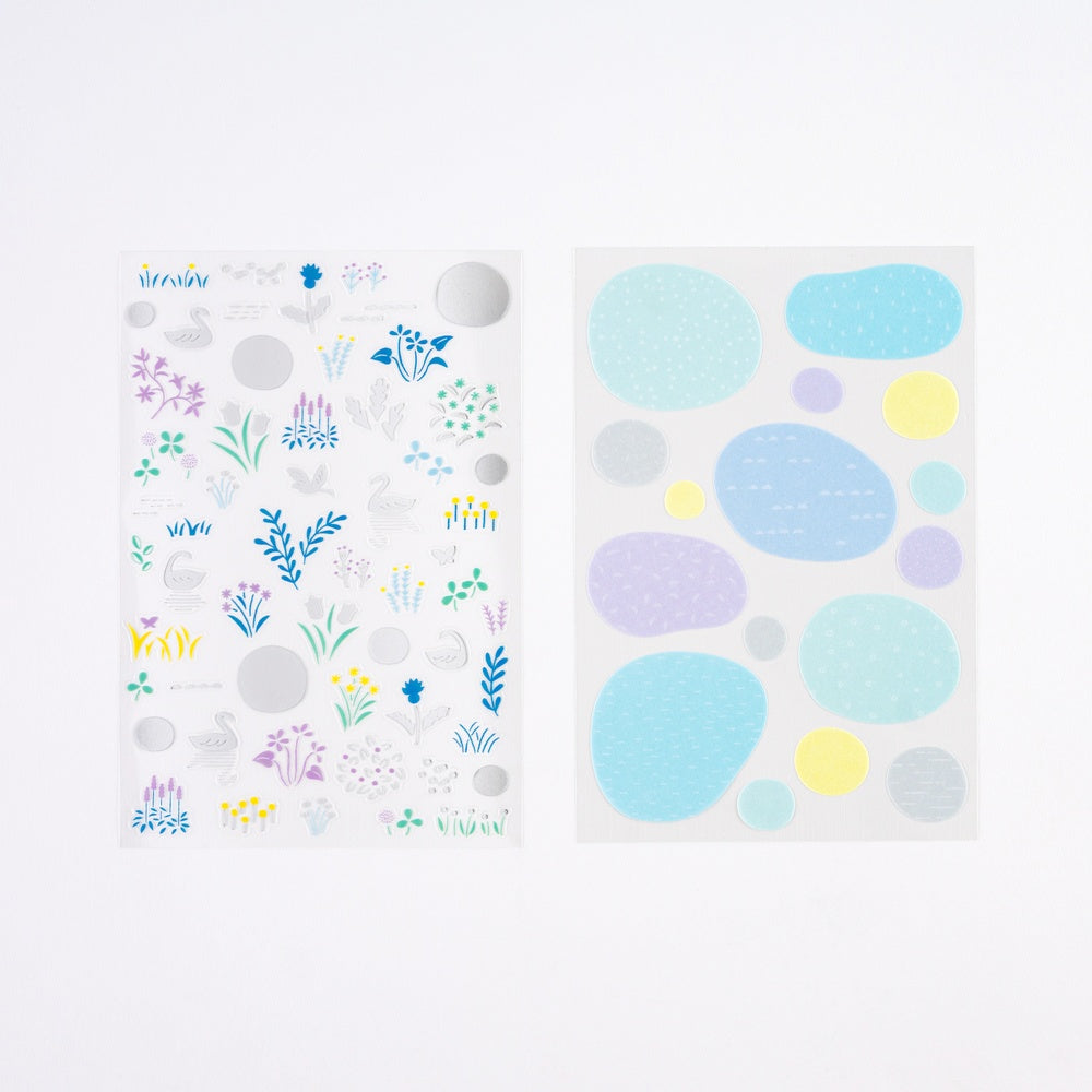 Hobonichi Techo Yuri Sanae: Layering Stickers Forest Lake