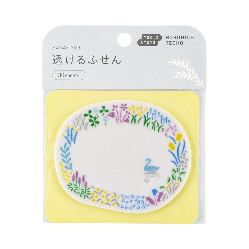 Hobonichi Techo Yuri Sanae: See-Through Sticky Notes Forest Lake