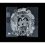 Flat-lay of Iyo Okumi Beautiful Season clear cover showing symmetrical winter scene