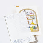 Hobonichi Techo iyo okumi: Hobonichi Pencil Board for A6 Size Happy Tea Time - Teapot Shelf