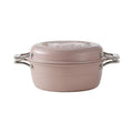 Hokuriku HAMON Enamel Pot 21cm - Light Cherry