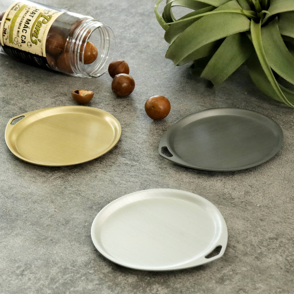 Hokuriku TreaTray Round Tray 13cm - Silver