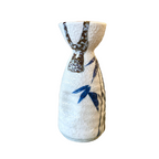 White Shino Bamboo Tokkuri Sake Bottle